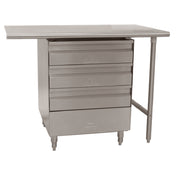 Advance Tabco TA-38 Drawer Assembly (3) Tier 20"W X 20"D X 5" Deep Removable Stainless Steel Drawer Inserts