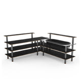Steelite MGCMLB01MSXF Mogogo Buffet Solutions Modular Cooling Corner Station 3-tier