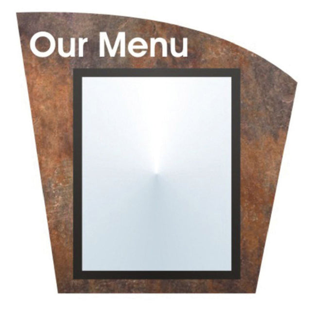 Hubert 87606 - Menu Board, 1-pocket, Wall-mount