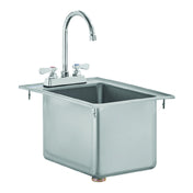 Hubert 207749 - Kratos 29N-180 Sink, Drop-in, 10"W X 14"D X 10"H