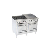 Venancio USA R48ST-24B24G_NAT - Restaurant Range, Gas, 48"W
