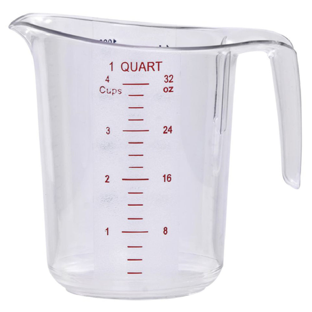 Hubert 98527 - Measuring Cup, 1 Quart (4 Cups), 5" Dia. X 5-3/4"H