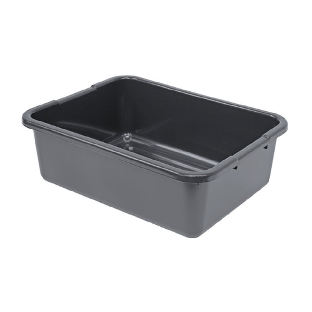 Quantum FSB-21157RCS_BLACK - Bussing Tub, 15"W X 21"L X 7"H, Ribbed Bottom