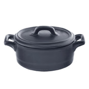 Bon Chef 1600005PBLACK Cocottes Cover For 5-1/4" Oval Baker Base Porcelain