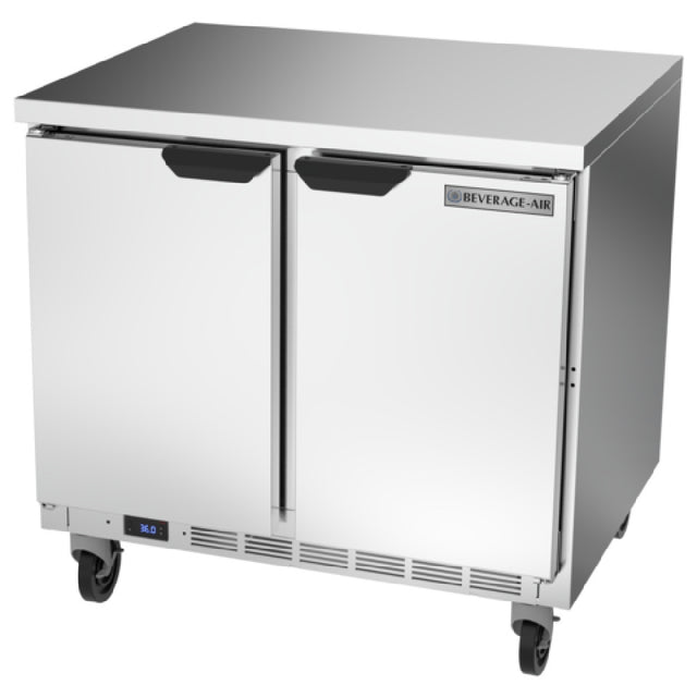 Beverage Air WTR36AHC-FLT Worktop Refrigerator Two-section 36"W