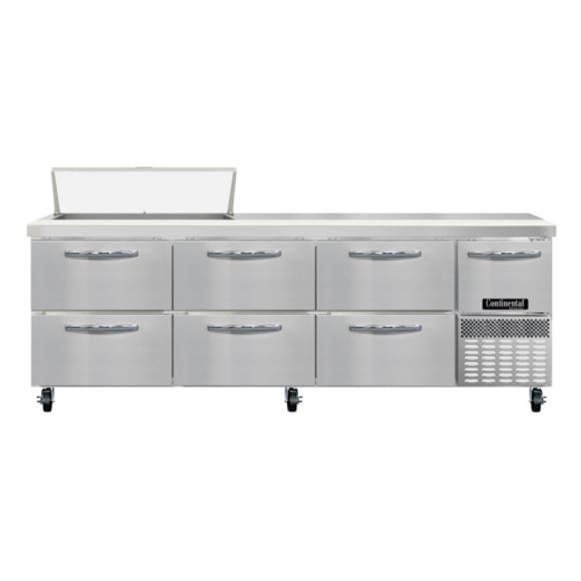 Continental Refrigerator RA93SN10-D Refrigerated Base Shallow Depth Sandwich Unit