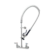 T&S Brass S-0133-CR-B EverSteel 8” Wall Mount Mixing Faucet With Body 18” Riser