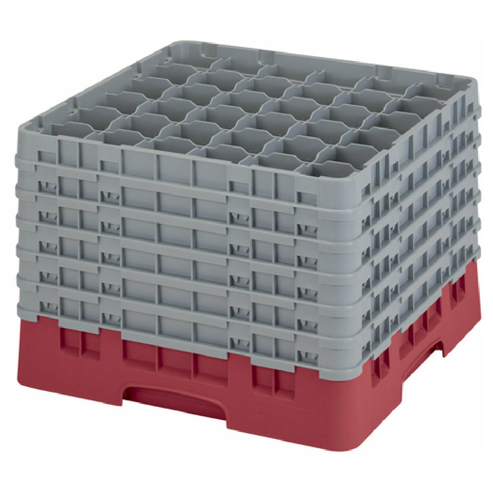 Cambro 36S1214416 Camrack® Glass Rack With (6) Soft Gray Extenders Full Size