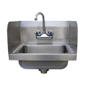 Advance Tabco 7-PS-EC-SP-1X Special Value Hand Sink With 7-3/4" Side Splashes Wall Model