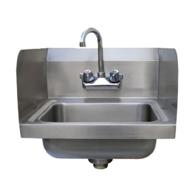 Advance Tabco 7-PS-EC-SP-1X Special Value Hand Sink With 7-3/4" Side Splashes Wall Model