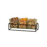 Cal-Mil 23747-3-13 3 Jar Holder 12.5"W X 4.5"D X 3"H Includes 3 Glass