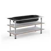 Steelite MGCMLE03CSXF - Modular Salad Bar Unit White Carrera Stainless Stee, Modular