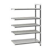 Cambro EXA246084VS5480 Camshelving® Elements XTRA Stationary Add-On Unit 24"W X 60"L X 84"H