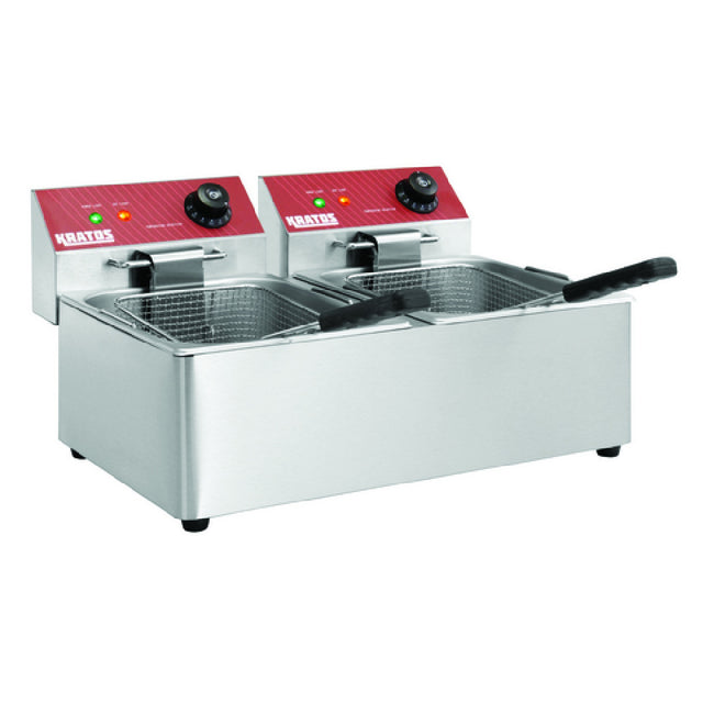 Hubert 29Y-014 - Kratos® Commercial Electric Fryer, 20 Lb. Capacity, 120V