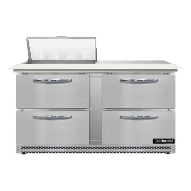 Continental Refrigerator D60N8C-FB-D Designer Line Sandwich Unit Front Breather