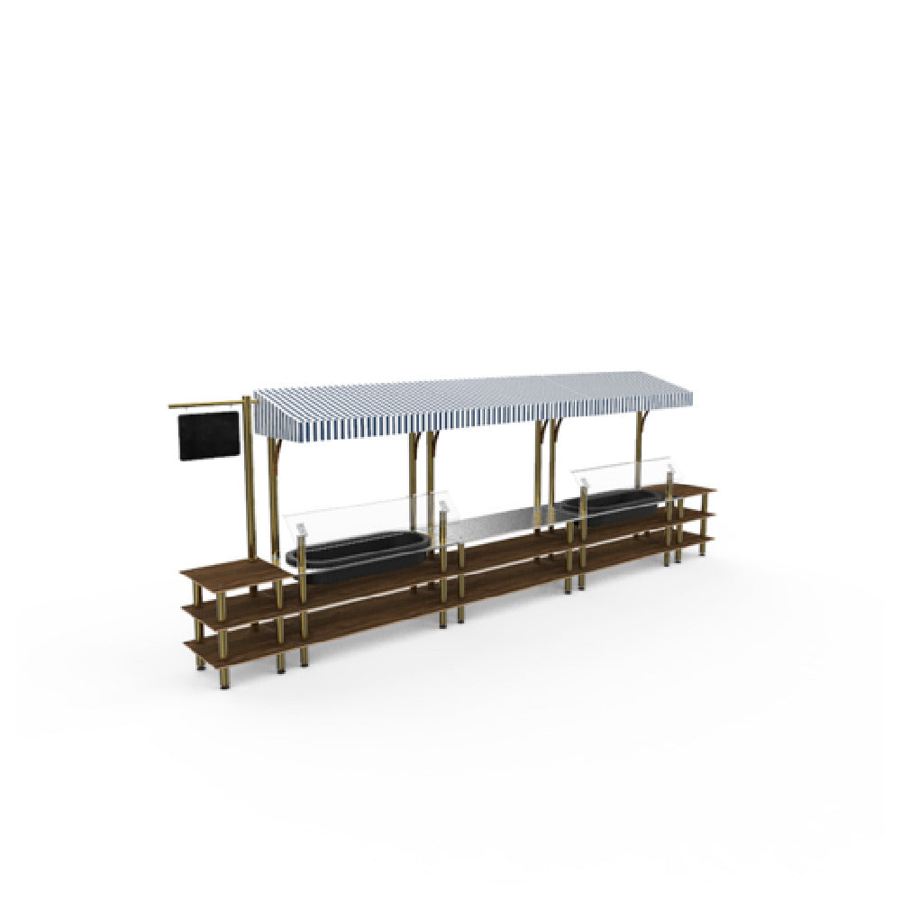 Steelite MGCMLA08WBWF Market Station Mixed Materials (minimum = Case Quantity 1 Per Case) (repack Item)