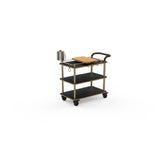 Steelite MGCRNX03MBXX Mogogo Buffet Solutions Roll'n Mixology Service Cart 41-1/2" X 21" X 40-1/2"H