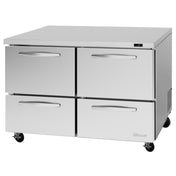 Turbo Air PUF-48-D4-N PRO Series Undercounter Freezer Two-section 12.2 Cu. Ft. Capacity