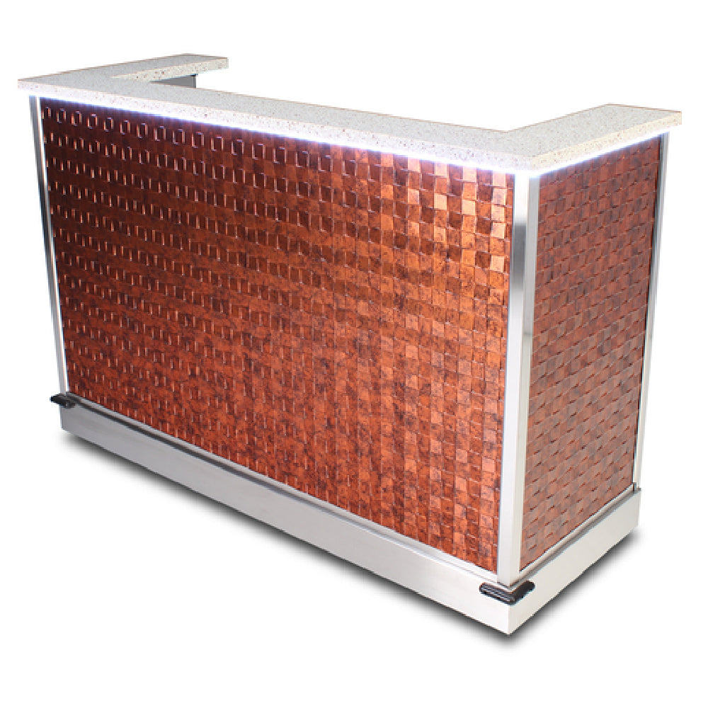 Forbes Industries 4866L-6-TREND Mystique Mobile Bar 72"W X 31-1/2"D X 48-1/4"H