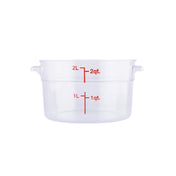 CAC China FS1P-2C Food Storage Container 2 Qt. Round