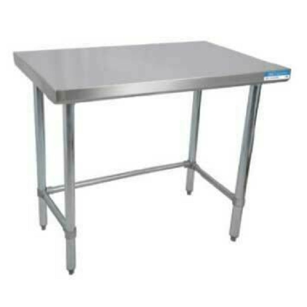 BK Resources QTTOB-3636 Work Table 36"W X 36"D X 34-3/4"H 14/304 Stainless Steel Top Reinforced With (3) 5" C Channels