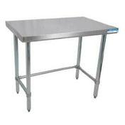 BK Resources QTTOB-3636 Work Table 36"W X 36"D X 34-3/4"H 14/304 Stainless Steel Top Reinforced With (3) 5" C Channels