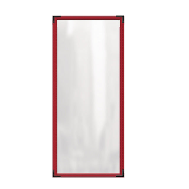 Risch TES 5.5X17 Deluxe Clear Sewn Menu Cover 5-1/2" X 17" Single