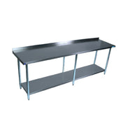 BK Resources SVTR-8430 Work Table 84"W X 30"D 18/430 Stainless Steel Top