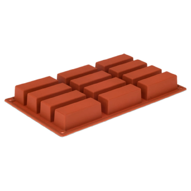 JB Prince M510 R Silikomart Mold 12"L X 7"W (12) Mini Cake