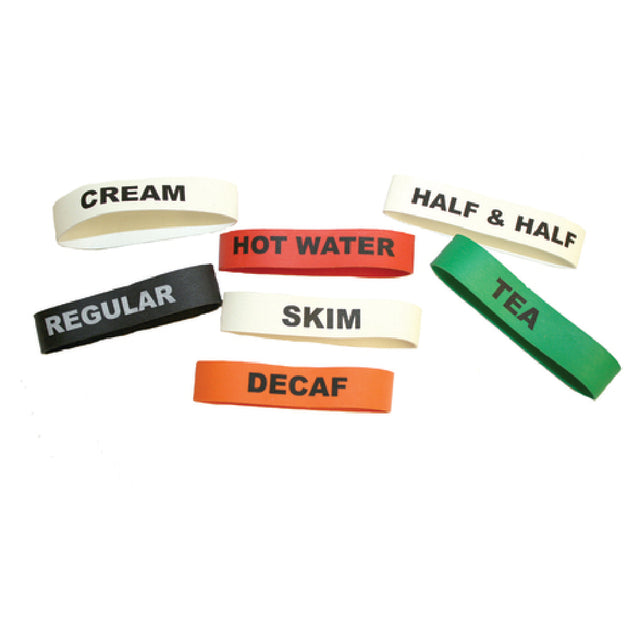 Service Ideas FBVARIETY Flavorband Label Variety Pack 1 Each Of "Cream"