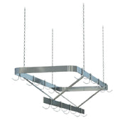 Sapphire Manufacturing SM-CR36 Pot Rack Ceiling Hung Triple Bar Design