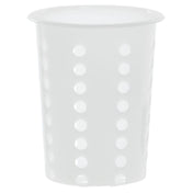 Hubert 51544 - Flatware Cylinder, 4-1/2" Dia. X 5"H, Perforated