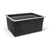 FOH BHO135BKV21 1/2 Size Metroweave Housing/Pan Set Deep Random Weave Black