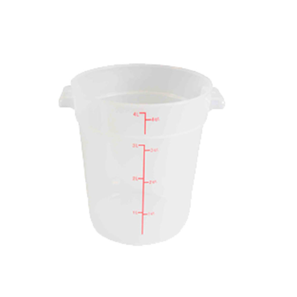 Thunder Group PLRFT304TL Food Storage Container 4 Quart Round