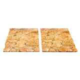 Elite Global Solutions QS2430-GR Melamine Display Stone 30"L X 23-3/4"W (2 Each 23-3/4" X 15") X 5/8"H