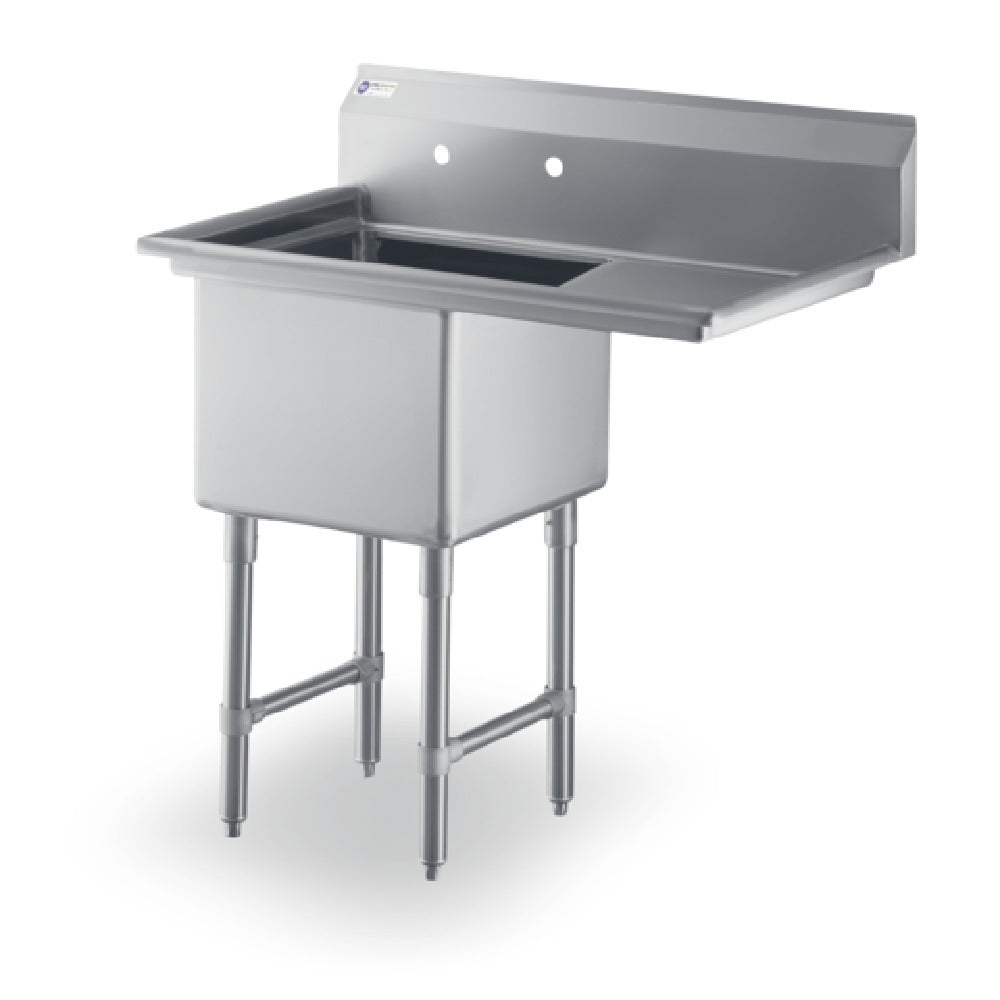 Steel Works Stainless SWS1C162012-18R-318 Sink 18ga/304 Stainless Steel 25-1/2" X 36-1/2" X 43-3/4"H