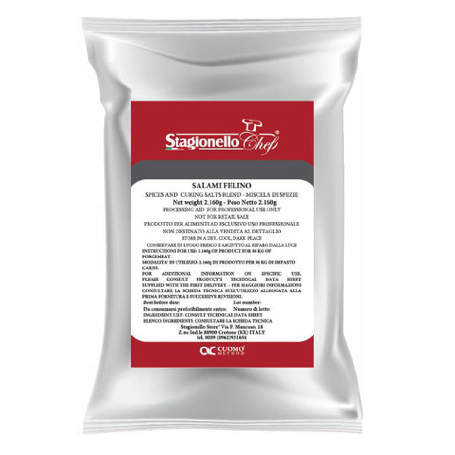 Omcan 47002 (47002) Curing Salts And Spice Blends For Rapid Fermentation Salami Felino Salami 2.16 Kg / Bag