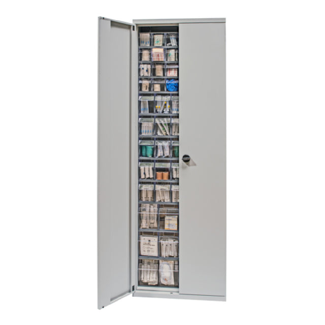 Quantum QSC-QTB79-61 Tip Out Bin Cabinet 26-1/4"W X 10"D X 79-1/2"H Flush Door Model