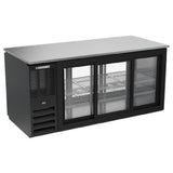 Beverage Air BB72HC-1-GS-PT-B - Refrigerated Back Bar Pass-Thru Storage Cabinet, Three-section