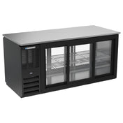 Beverage Air BB72HC-GS-PT-B - Refrigerated Back Bar Pass-Thru Storage Cabinet, Three-section