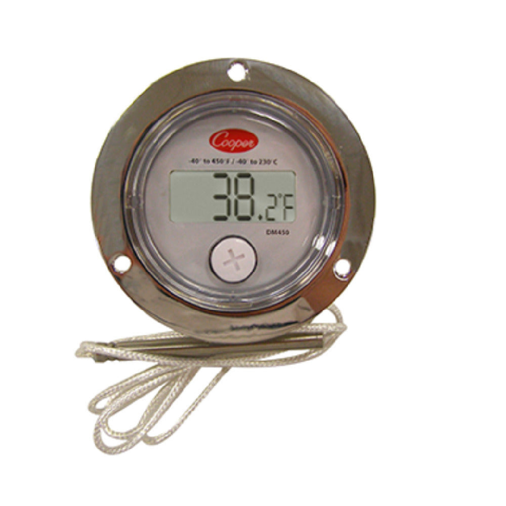 Cooper Atkins DM450-0-3 Thermometer Electronic Panel Type 2.97" X 1.08" (7.6 X 2.7cm)