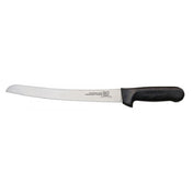 Omcan 12821 (12821) Slicing Knife 10" Curved Blade Polypropylene Black Handle