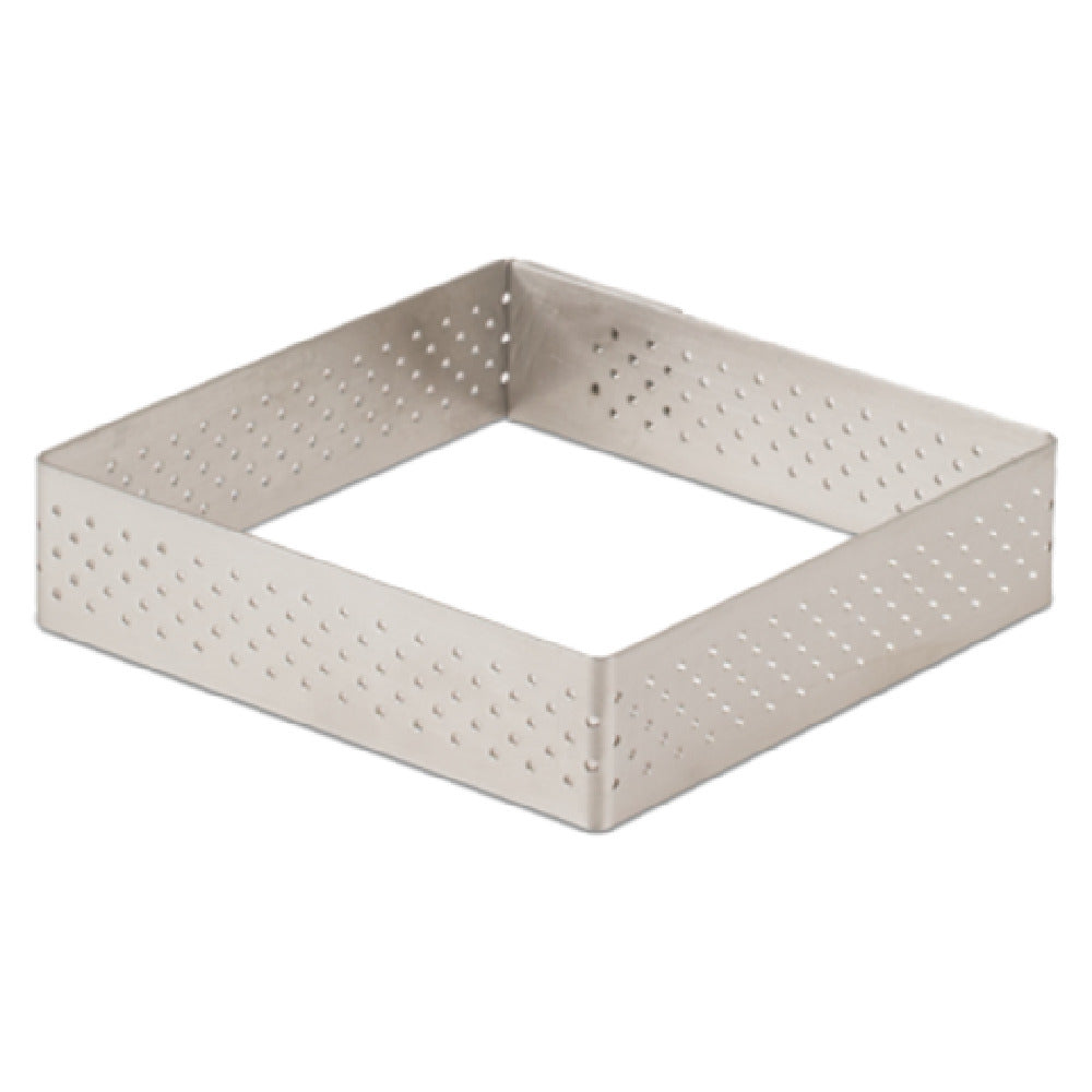 JB Prince M678 3 De Buyer Valrhona Tart Ring 3-1/8" X 3-1/8" X 3/4"H Square