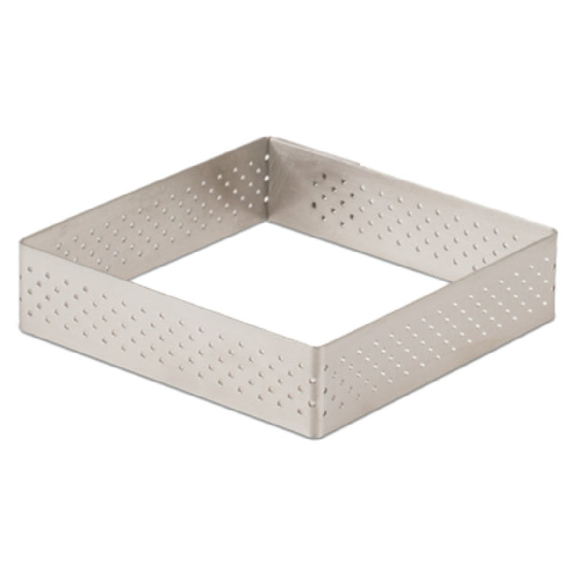 JB Prince M678 3 De Buyer Valrhona Tart Ring 3-1/8" X 3-1/8" X 3/4"H Square