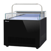 Turbo Air TOS-40NN-D-W(B) Open Display Sandwich & Cheese Merchandiser With Glass Sneeze Guard