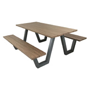 Emuamericas Llc A1821-22-404 Sid Picnic Table 70" X 96" X 30"H Overall 32" X 96" Rectangular Top