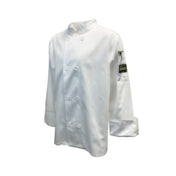 Thunder Group CJ304WH4XL Chef Regalia Men's French Cuffs Chef Jac Tapered Long Sleeve