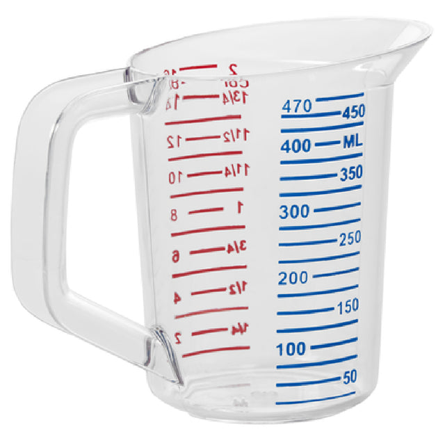 Rubbermaid FG321500CLR Bouncer® Measuring Cup 1 Pint 40°F/-40°C To 212° F/100°C Temperature Range