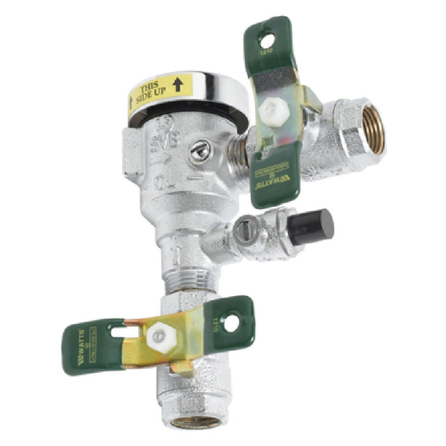 T&S Brass B-0963 Vacuum Breaker 1/2" NPT Inlet & Outlet Continuous Pressure