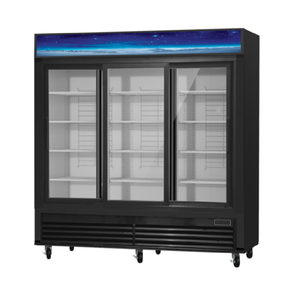 Blue Air BGM69SLB-HC Refrigerated Merchandiser Two-section 61 Cu. Ft. Capacity